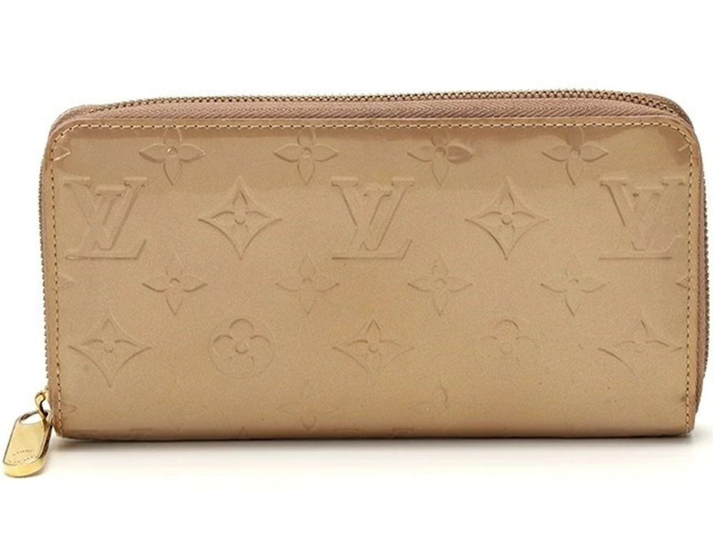 LOUIS VUITTON Wallet Accessories Zippy Long Vernis Beige Cream Poudre